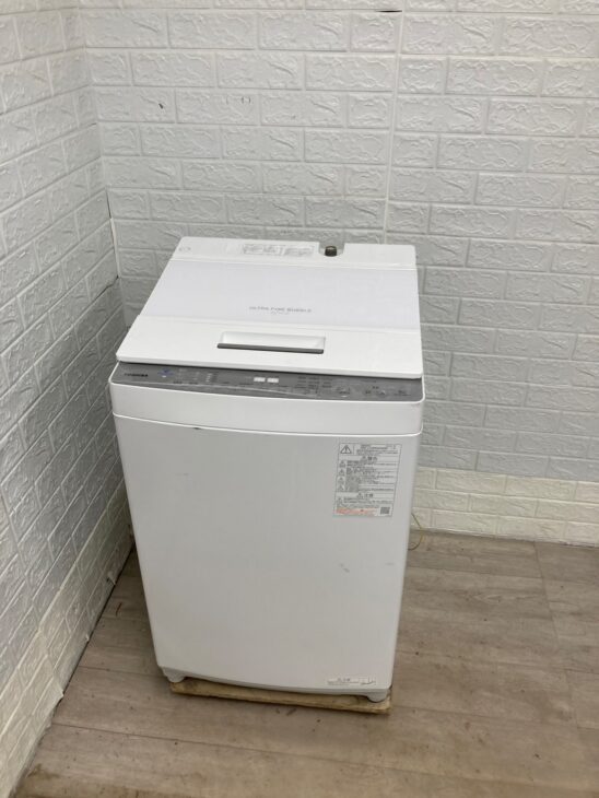TOSHIBA（東芝）8.0キロ 全自動洗濯機 AW-8DH2BK（W)2022年製