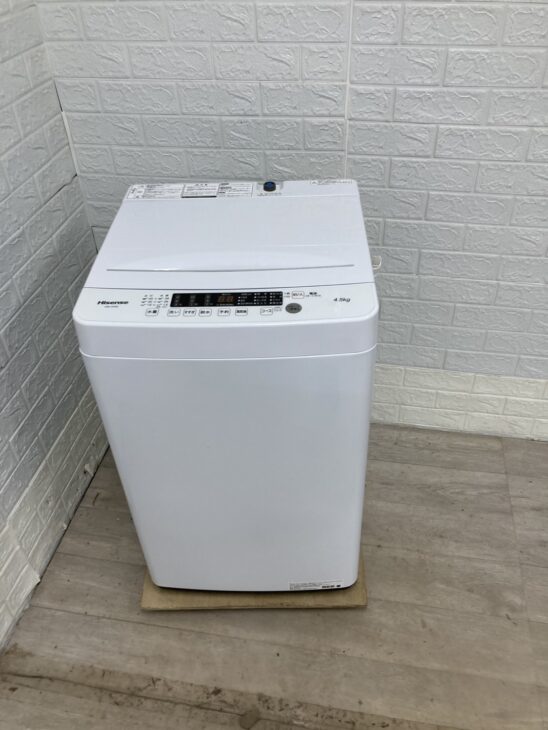 Hisense（ハイセンス）4.5キロ 全自動洗濯機 HW-K45E 2024年製