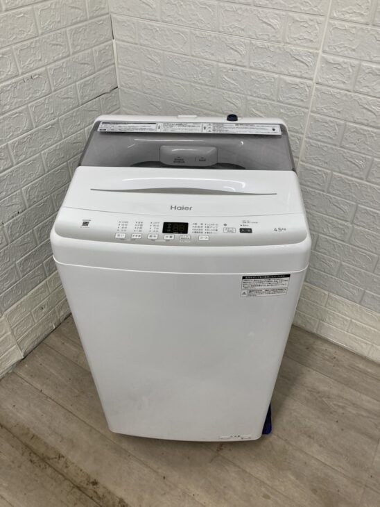 Haier（ハイアール）4.5キロ 全自動洗濯機 JW-U45EA 2023年製