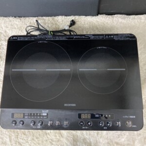 IRIS OHYAMA(アイリスオーヤマ)2口IHコンロ IHK-W13S-B 2022年製