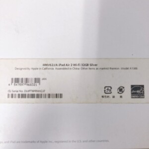 Apple(アップル)iPad Air 第2世代 A1566 Wi-Fiモデル 32GB シルバー
