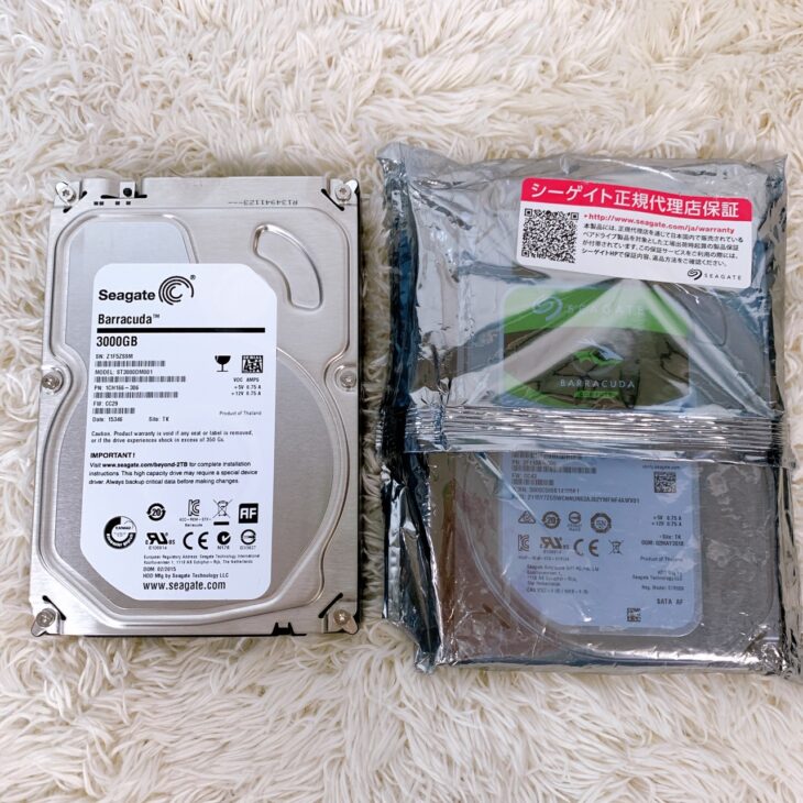 Seagate(シーゲイト) ハードディスク BarraCuda ST3000DM001 3000GB