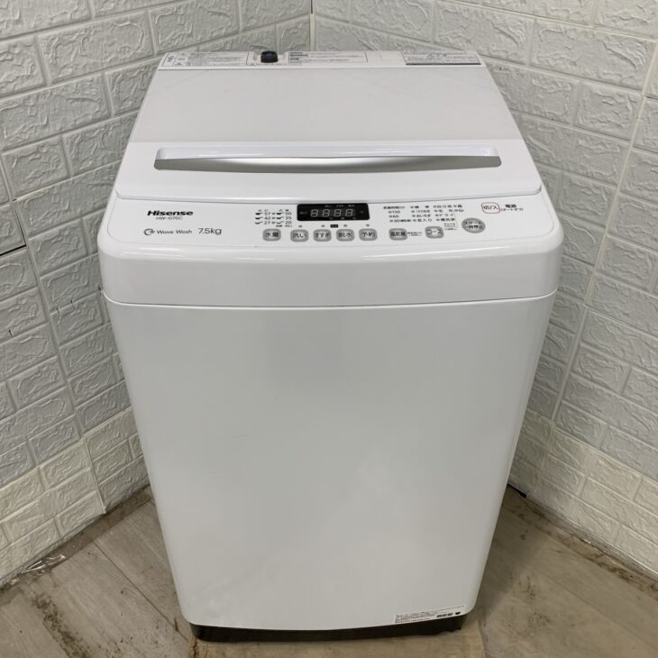 Hisense（ハイセンス）7.5キロ 全自動洗濯機 HW-G75C 2024年製