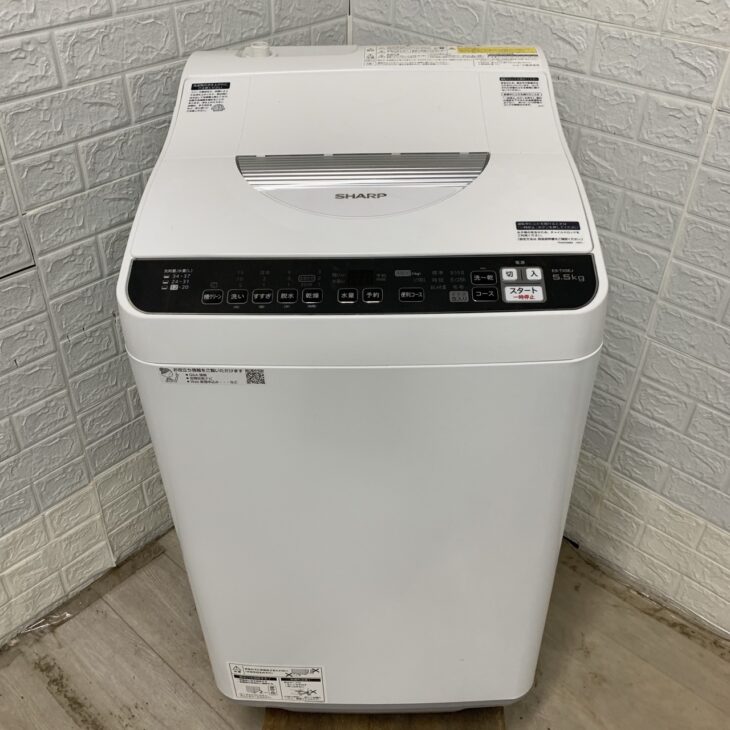 SHARP（シャープ）5.5キロ 電気洗濯乾燥機 ES-TX5EJ-W 2021年製