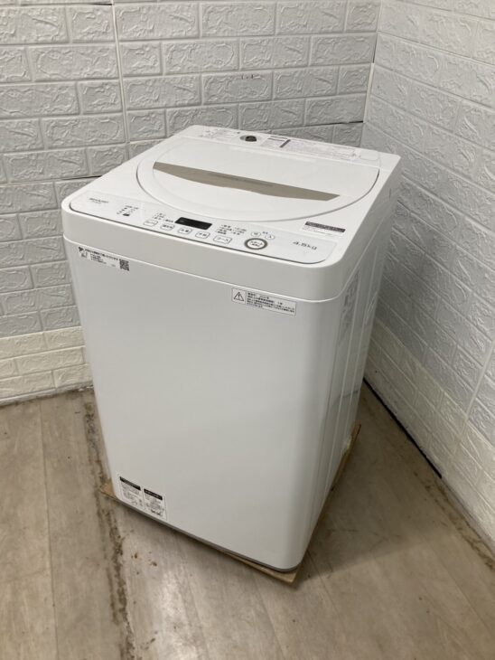 SHARP（シャープ）4.5キロ 全自動洗濯機 ES-GE4D-C 2020年製