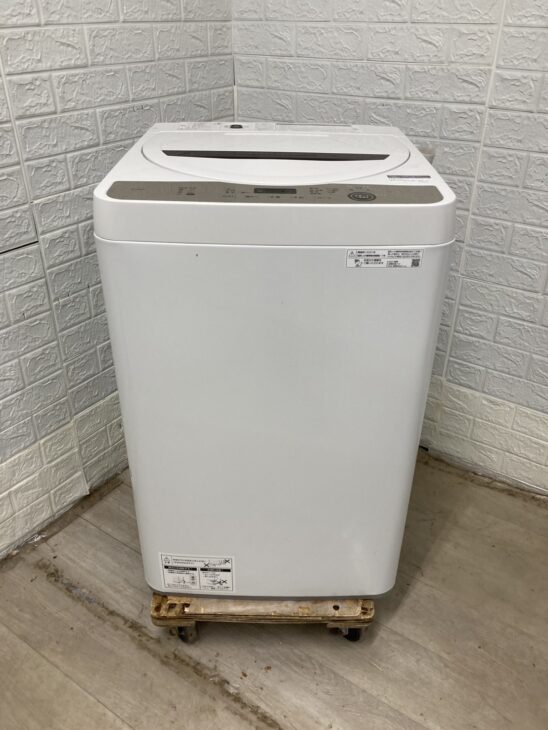 SHARP（シャープ）6.0キロ 全自動洗濯機 ES-GE6E-T 2021年製
