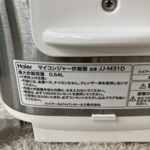 Haier(ハイアール)マイコンジャー炊飯器 JJ-M31D 2020年製