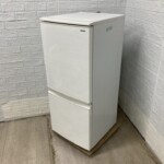 SHARP（シャープ）137L 2ドア冷蔵庫 SJ-D14D-W 2018年製