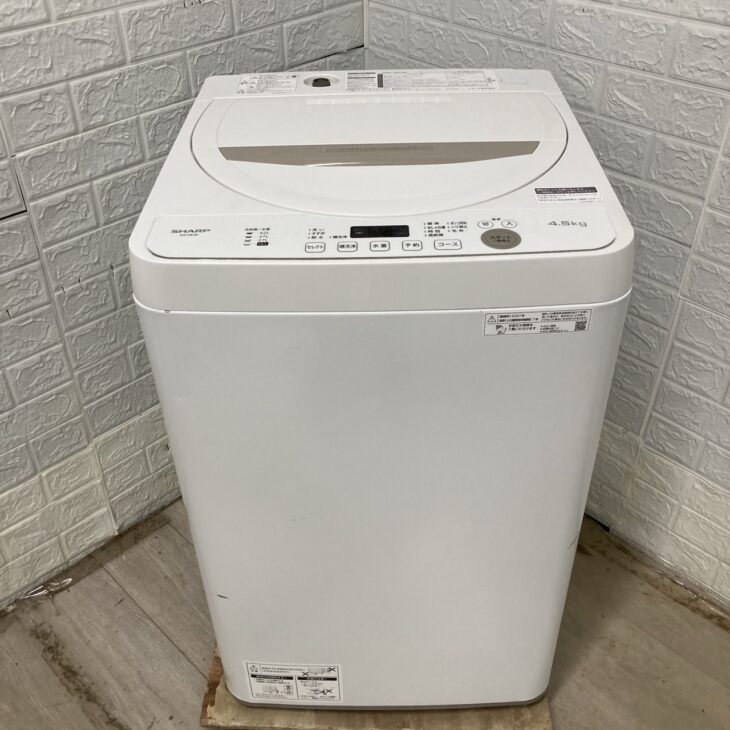 SHARP（シャープ）4.5キロ 全自動洗濯機 ES-GE4E-C 2021年製