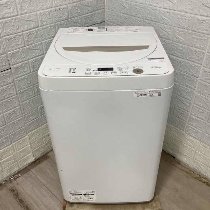 SHARP（シャープ）4.5キロ 全自動洗濯機 ES-GE4E-C 2021年製