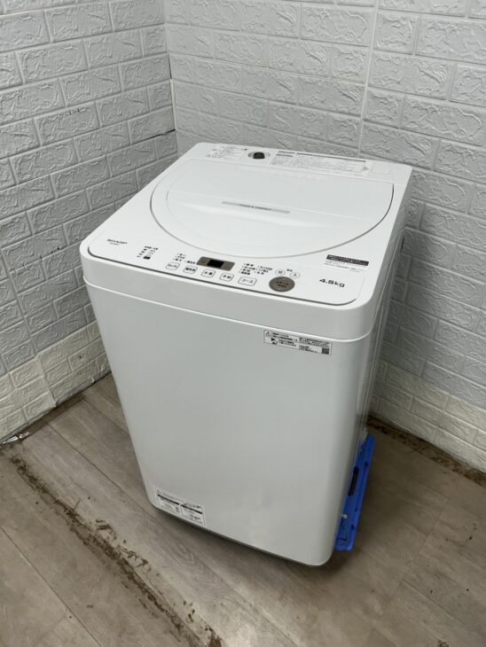 SHARP（シャープ）4.5キロ 全自動洗濯機 ES-GE4F-C 2022年製