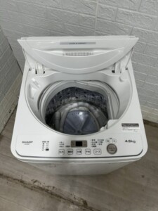 SHARP(シャープ)4.5キロ 全自動洗濯機 ES-GE4F-C 2022年製