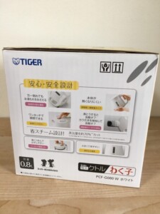 TIGER(タイガー)電気ケトル わく子 PCF-G080 ホワイト