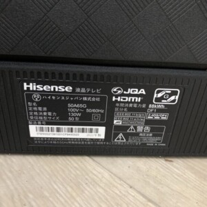 Hisense(ハイセンス)50型液晶テレビ 50A65G 2021年製