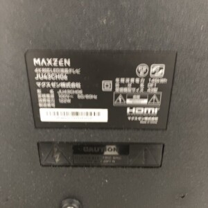 MAXZEN(マクスゼン)43型4K対応LED液晶テレビ JU43CH06