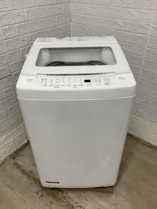 YAMADA（ヤマダ）8.0キロ 全自動洗濯機 YWM-TV80L 2024年製