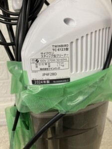 TWINBIRD(ツインバード)サイクロンスティック型クリーナー TC-E123 2024年製