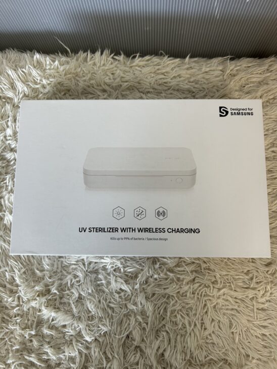 ワイヤレス充電対応除菌BOX　uv sterilizer with wireless charging　正面