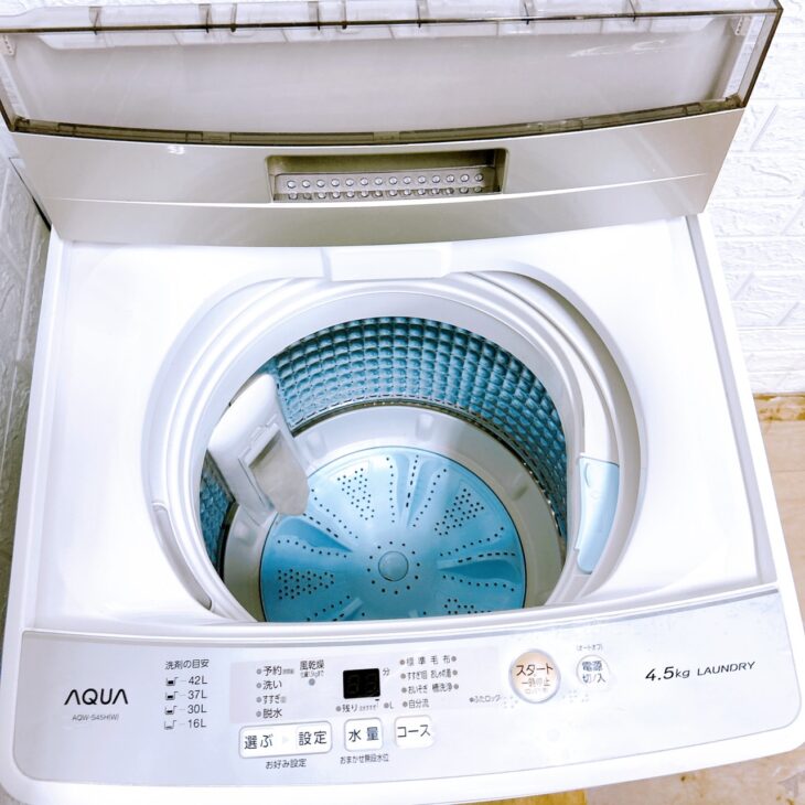 【専用】AQUA AQW-S45H(W) 2019年製洗濯機 ♪鹿児島県鹿児島市♪へ出張買取 アクア(AQUA) 洗濯機 AQW-S45H
