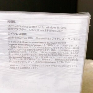 ノートパソコン Surface Laptop Go 3 XJB-00004 詳細