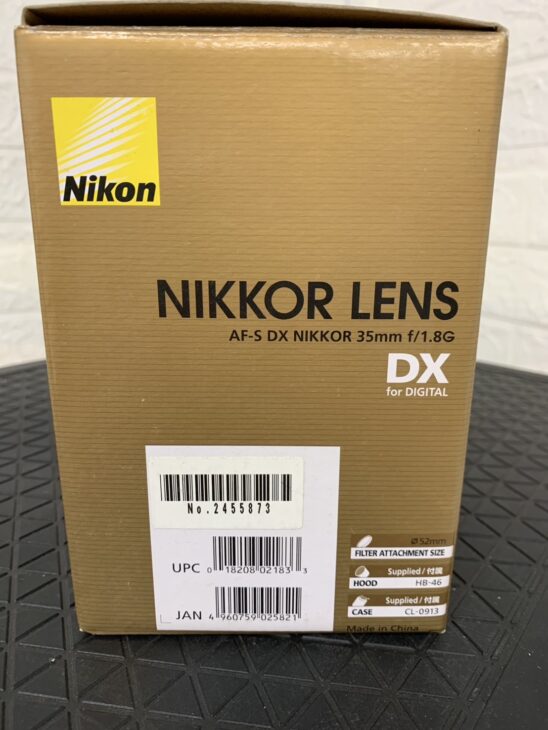 栃木県宇都宮市へ出張買取 Nikon AF-S DX NIKKOR 35mm f/1.8G 外