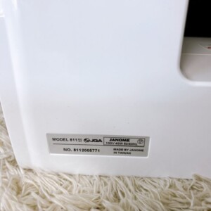 JANOME コンピューターミシンPALSHELL NP3000 モデル811型 型番