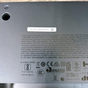 BAR 1000 スピーカー 型番