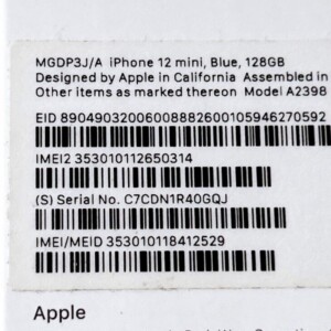 iPhone 12 mini 128GB 型番