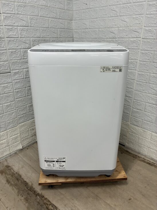 全自動電気洗濯機　ES-GE7G-W　正面