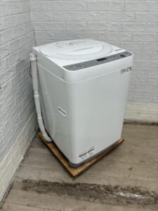 全自動電気洗濯機 ES-GE7G-W 斜め