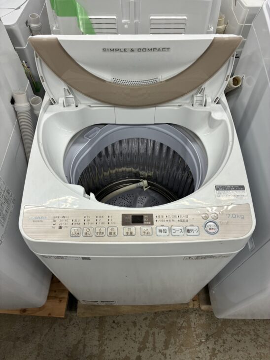 北海道札幌市中央区】SHARP ES-KS70U-N 2018年製洗濯機 査定しま