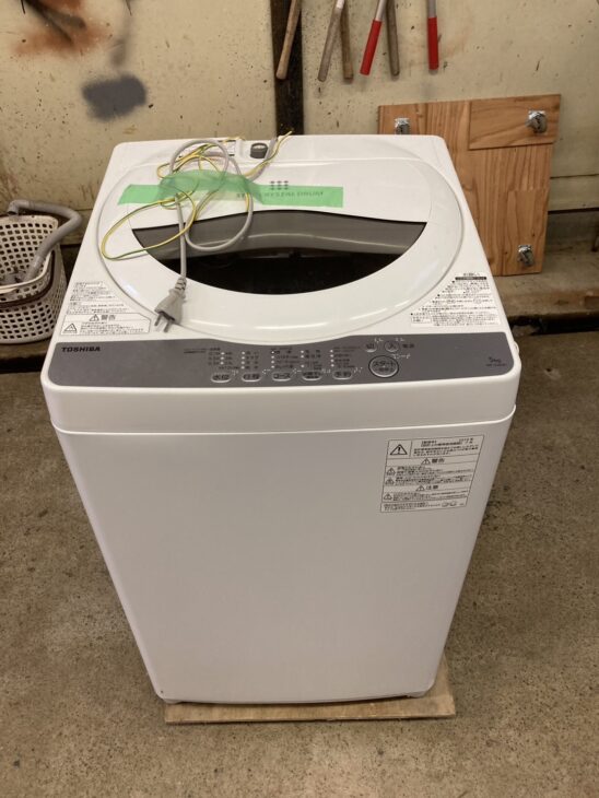 栃木県宇都宮市鶴田町】TOSHIBA 2019年製 全自動洗濯機 AW-5G6(W