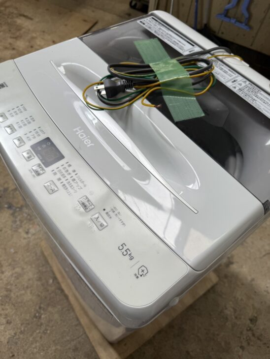 門真市石原町】洗濯機 ハイアール(Haier) JW-U55B 2024年製 出張