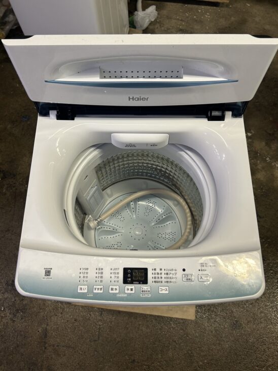 ハイアール 全自動電気洗濯機 JW-U55HK 2023年製 通電・動作確認済 愛知県小牧市中央 ハイアール(Haier) 洗濯機 JW-U55HK 2023年製