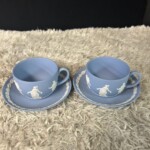 WEDGWOOD（ウェッジウッド）ジャスパーウェア カップ&ソーサー ブルー2客セット