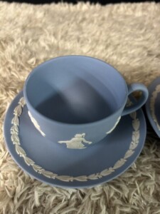 WEDGWOOD(ウェッジウッド)ジャスパーウェア カップ&ソーサー ブルー2客セット