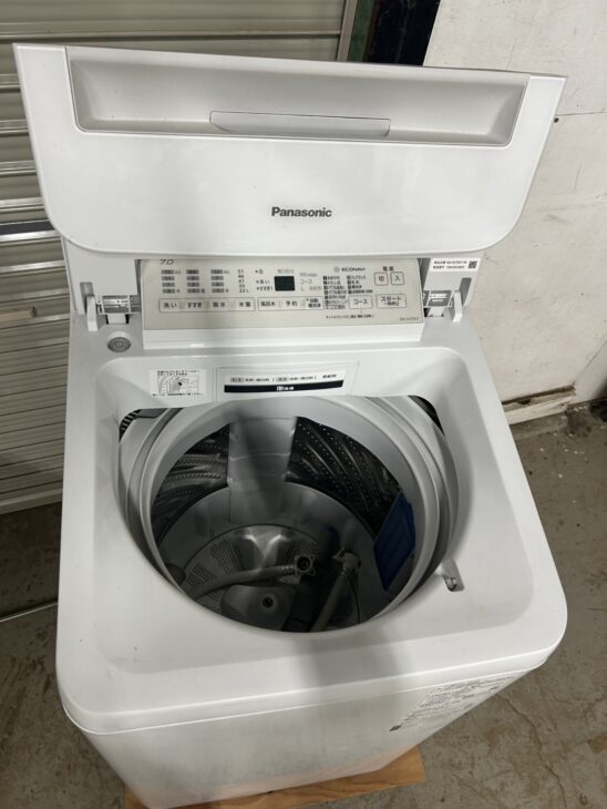 【福岡市　市内近郊限定】Panasonic 7kg洗濯機 分解洗浄済み 配送無料 千葉県千葉市花見川区へ出張買取！ パナソニック 洗濯機 NA