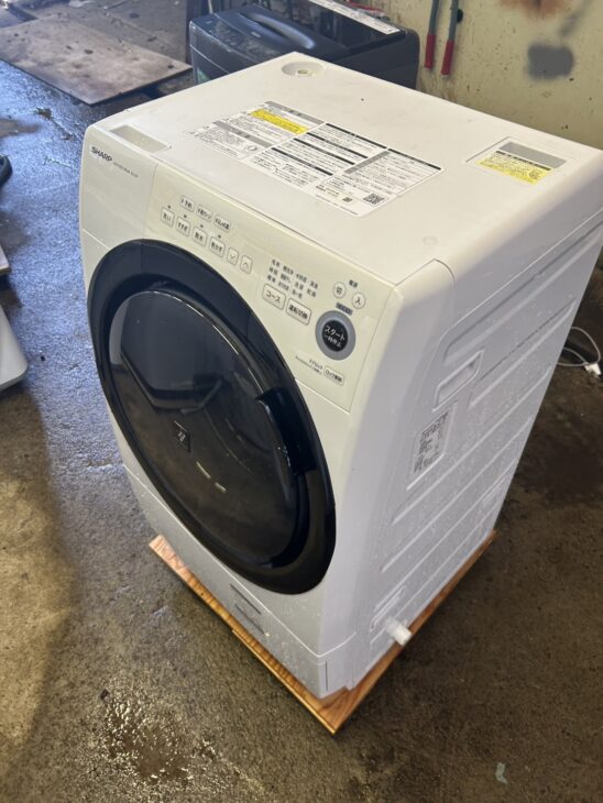 宮崎県宮崎市へ出張買取！ シャープ ES-S7F-WL ドラム式洗濯機
