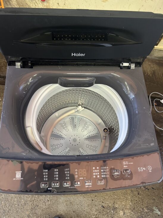 在庫処分#258 洗濯機　ハイアール　JW-U55LK 2024年製 洗濯機 中古 ハイアール Haier JW-U55LK(AK) 2024年製 全自動