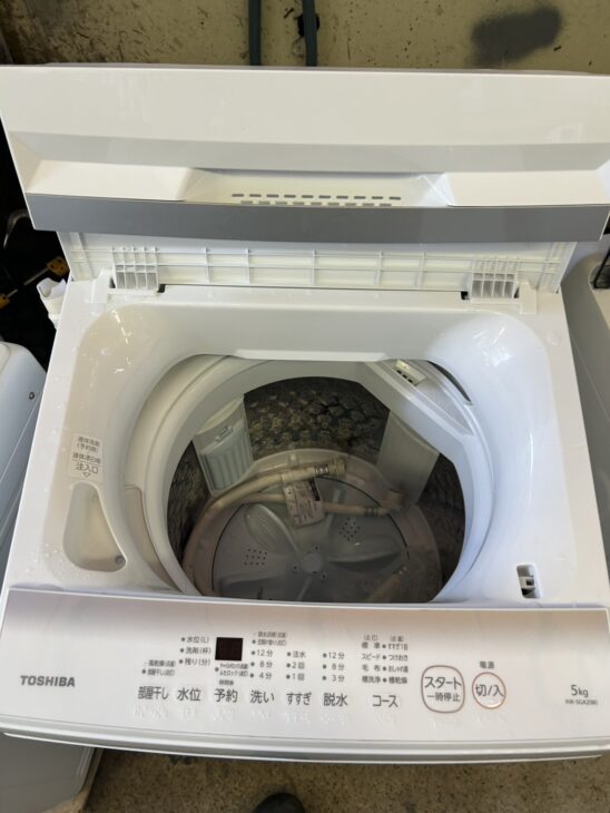送料無料&一部地域は5000円引き！新品同様！TOSHIBA 24年製 洗濯機 2024年製 5.0kg 洗濯機 TOSHIBA 美品【地域限定配送無料】