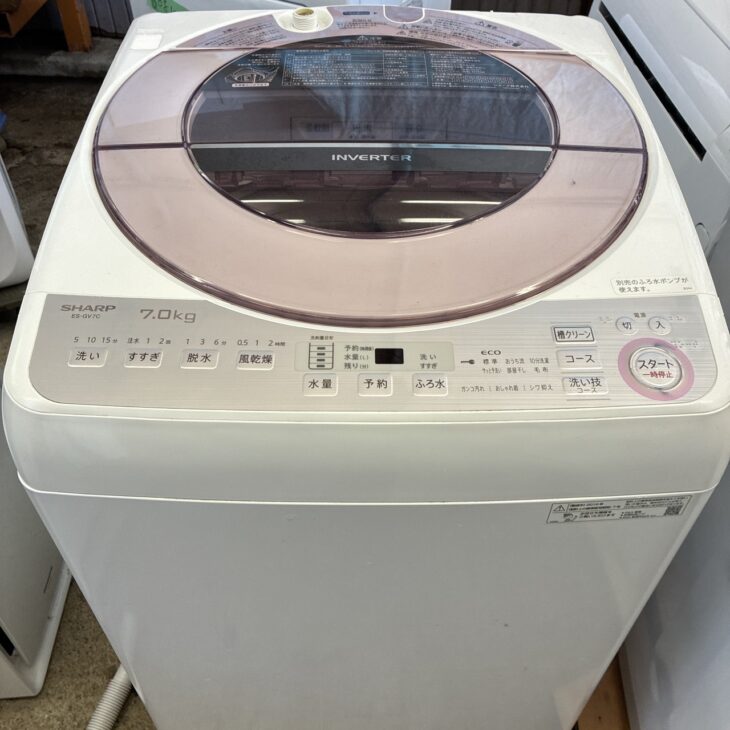 全自動電気洗濯機　ES-GV7C‐P　正面