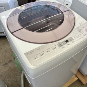 全自動電気洗濯機 ES-GV7C‐P 斜め