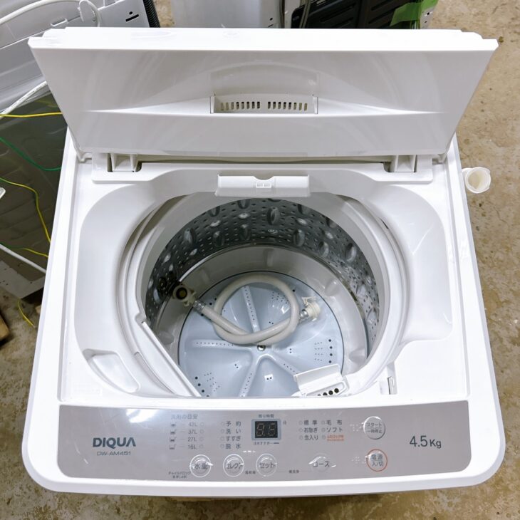 一宮市でDIQUA洗濯機DW-AM451を出張買取｜2023年製・4.5kgモデルを査定