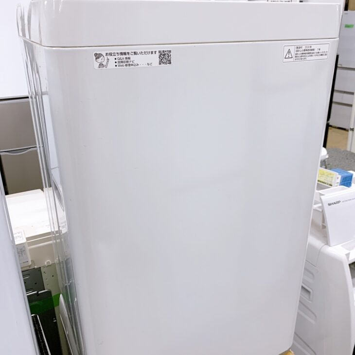 【2020年製】SHARP　4.5kg洗濯機　ES-GE4D　中古　リサイクルショップ宮崎屋住吉店22.6.2K SHARP（シャープ） 爆買 中古 洗濯機 一人暮らし 4.5kg コンパクト 風
