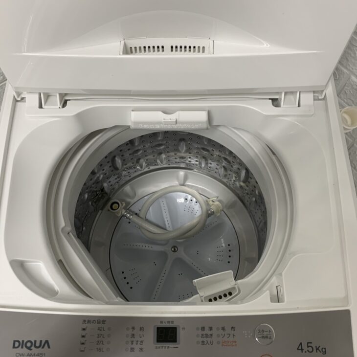 草加市でDIQUA全自動洗濯機 4.5kg DW-AM451を出張買取｜2024年製で美品