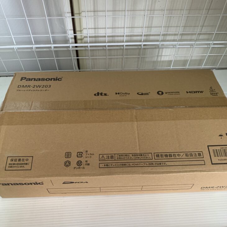 浜松市中央区でPanasonic ブルーレイレコーダー DMR-2W203(2025年製)を