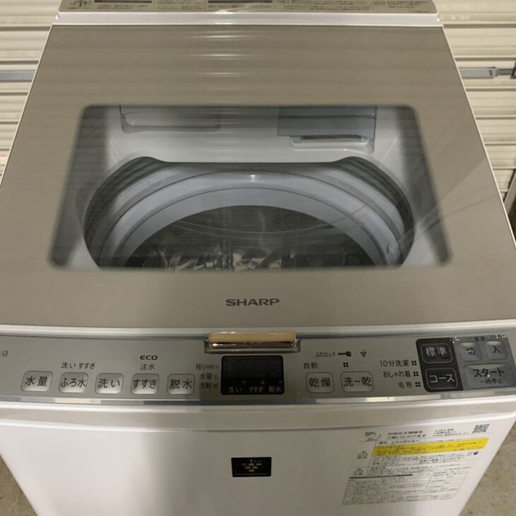 8.0Kg洗濯機 シャープ 2024年 ES-PH8C 中古商品 店頭決済 □SHARP/シャープ□洗濯乾燥機 ES-PH8C-N 8.0/4.5kg 2023年製☆埼玉