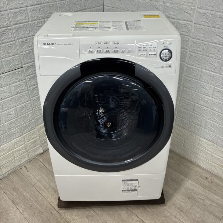 東久留米市でシャープ ES-S7C-WL(2018年製)ドラム式洗濯乾燥機を出張 