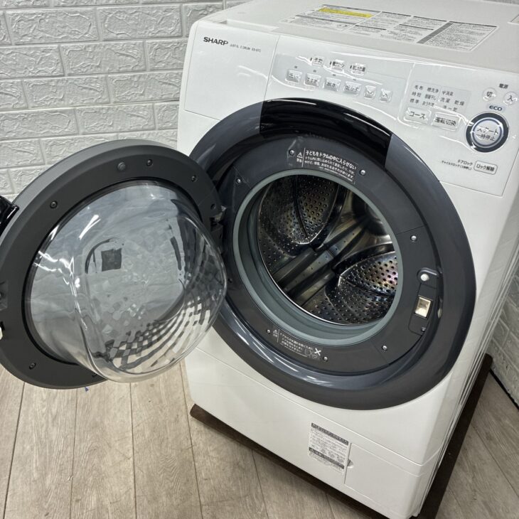 東久留米市でシャープ ES-S7C-WL(2018年製)ドラム式洗濯乾燥機を