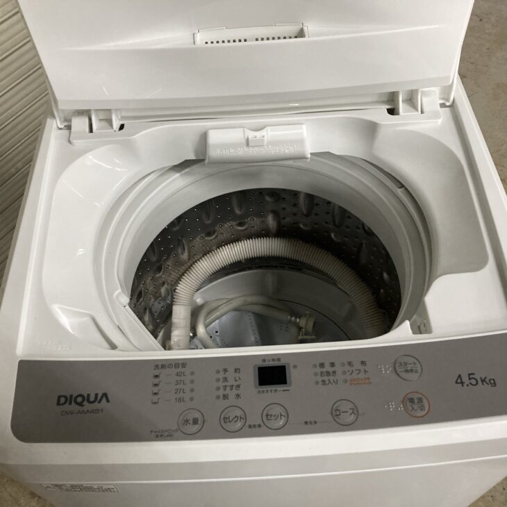 新潟県新発田市でDIQUA全自動洗濯機DW-AM451を出張買取｜2024年